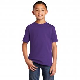 Port & Company PC54Y Youth Core Cotton Tee - Team Purple