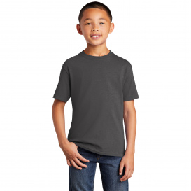 Port & Company PC54YDTG Youth Core Cotton DTG Tee - Charcoal