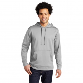 Port & Company PC590H Performance Fleece Pullover Hooded Sweatshirt - Silver