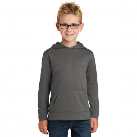 Port & Company PC590YH Youth Performance Fleece Pullover Hooded Sweatshirt - Charcoal