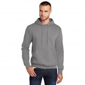 Port & Company PC78H Core Fleece Pullover Hooded Sweatshirt - Medium Grey