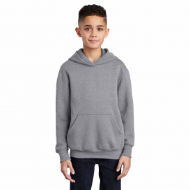 Port & Company PC90YH Youth Core Fleece Pullover Hooded Sweatshirt - Athletic Heather