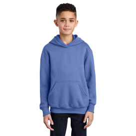 Port & Company PC90YH Youth Core Fleece Pullover Hooded Sweatshirt - Carolina Blue