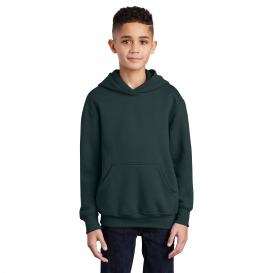Port & Company PC90YH Youth Core Fleece Pullover Hooded Sweatshirt - Dark Green