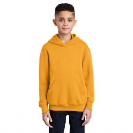 Port & Company PC90YH Youth Core Fleece Pullover Hooded Sweatshirt - Gold