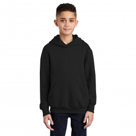 Port & Company PC90YH Youth Core Fleece Pullover Hooded Sweatshirt - Jet Black