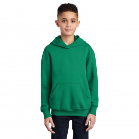 Port & Company PC90YH Youth Core Fleece Pullover Hooded Sweatshirt - Kelly Green