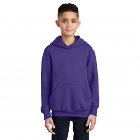 Port & Company PC90YH Youth Core Fleece Pullover Hooded Sweatshirt - Purple