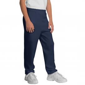 Port & Company PC90YP Youth Core Fleece Sweatpants - Navy