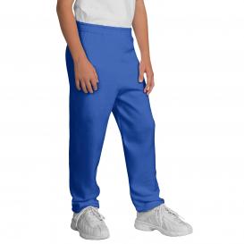 Port & Company PC90YP Youth Core Fleece Sweatpants - Royal