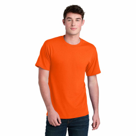 Port & Company PC01 Core Blend Recycled Tee - Safety Orange