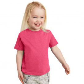 Rabbit Skins RS3321 Toddler Fine Jersey Tee - Vintage Hot Pink