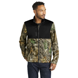 Russell Outdoors RU601 Realtree Atlas Colorblock Soft Shell - Deep Black/Realtree Edge