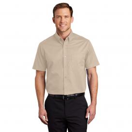 Port Authority S508 Short Sleeve Easy Care Shirt - Stone/Stone