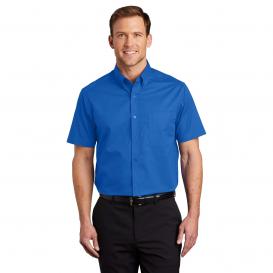 Port Authority S508 Short Sleeve Easy Care Shirt - Strong Blue