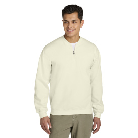 Gildan SF008 Softstyle Midweight Fleece 1/4-Zip Sweatshirt - Off White