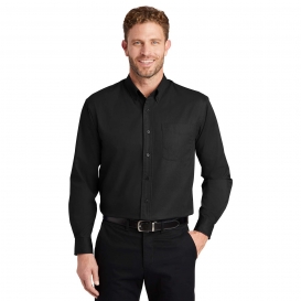 CornerStone SP17 Long Sleeve SuperPro Twill Shirt - Black