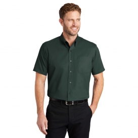 CornerStone SP18 Short Sleeve SuperPro Twill Shirt - Dark Green