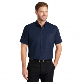 CornerStone SP18 Short Sleeve SuperPro Twill Shirt - Navy