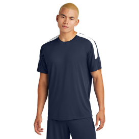 Sport-Tek ST100 Competitor United Crew - True Navy/White