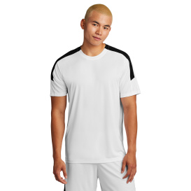 Sport-Tek ST100 Competitor United Crew - White/Black