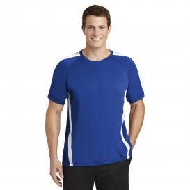 Sport-Tek ST351 Colorblock PosiCharge Competitor Tee - True Royal/White