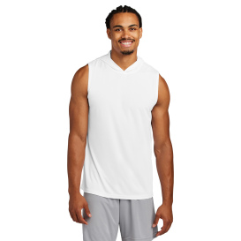 Sport-Tek ST352H Competitor Sleeveless Hoodie - White