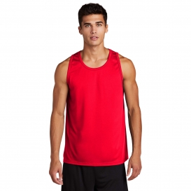 Sport-Tek - PosiCharge Mesh Reversible Tank Top. T550 - Black / White -  Small at  Men's Clothing store: Athletic Tank Top Shirts