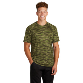 Sport-Tek ST375 Drift Camo Tee - Olive Drab Geen