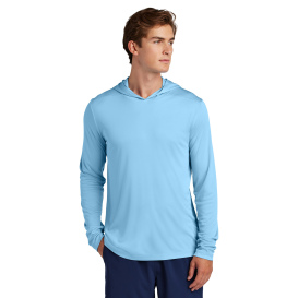 Sport-Tek ST420LSH Posi-UV Pro Long Sleeve Hoodie - Light Blue