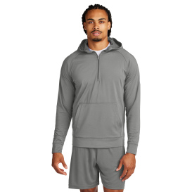 Sport-Tek ST856 Sport-Wick Stretch 1/2-Zip Hoodie - Charcoal Grey