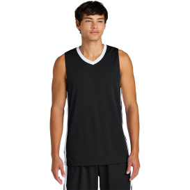 Sport-Tek ST900 Rival Basketball Rev Jersey - Black/White