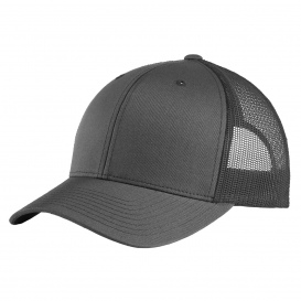 Sport-Tek STC39 Yupoong Retro Trucker Cap - Graphite/Graphite