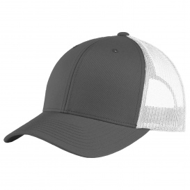 Sport-Tek STC39 Yupoong Retro Trucker Cap - Graphite/White