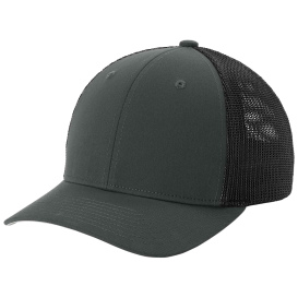 Sport-Tek STC60 Stretch-Tek Mesh Back Cap - Iron Gray/Black