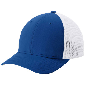 Sport-Tek STC60 Stretch-Tek Mesh Back Cap - True Royal/White