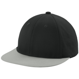 Sport-Tek STC64 Pro-Cut Stretch-Tek Cap - Black/Silver/Black