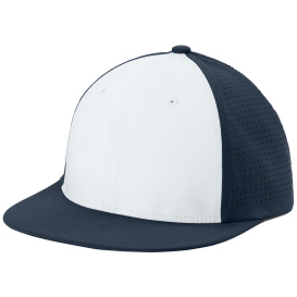 Sport-Tek STC64 Pro-Cut Stretch-Tek Cap - White/True Navy/True Navy