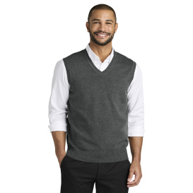 Port Authority SW2860 Easy Care Sweater Vest - Charcoal Heather