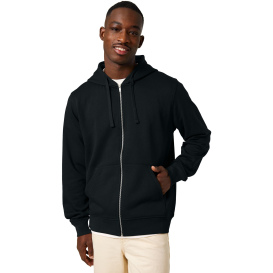 Stanley/Stella SXU011 Unisex Mixer Full-Zip Hooded Sweatshirt - Black