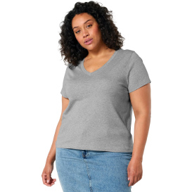 Stanley/Stella SXW032 Ladies Stella Isla V-Neck Tee - Heather Gray