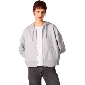 Stanley/Stella SXW037 Ladies Stella Ida Full-Zip Hooded Sweatshirt - Cool Heather Gray