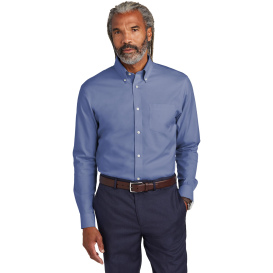 Brooks Brothers TBB18000 Tall Wrinkle-Free Stretch Pinpoint Shirt - Cobalt Blue