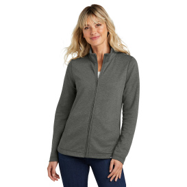 TravisMathew TM1LD001 Ladies Coveside Full-Zip - Dark Grey Heather 