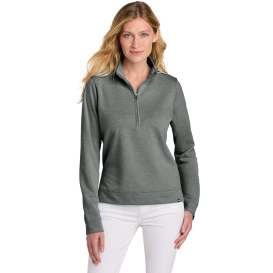 TravisMathew TM1LD007 Ladies Coveside 1/2-Zip - Dark Gray Heather