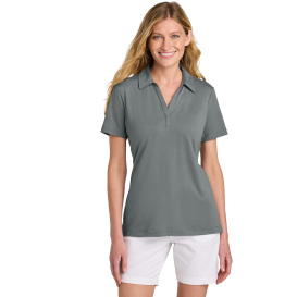 TravisMathew TM1LF071 Ladies Glenview Solid Polo - Quiet Shade Gray