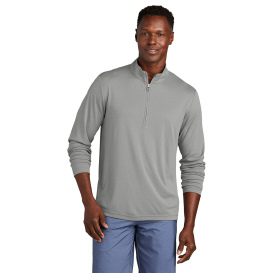 TravisMathew TM1MY397 Coto Performance 1/4-Zip - Quiet Shade Grey Heather