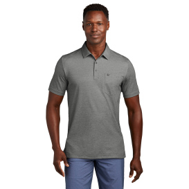 TravisMathew TM1MY404 Oceanside Heather Pocket Polo - Quiet Shade Grey Heather