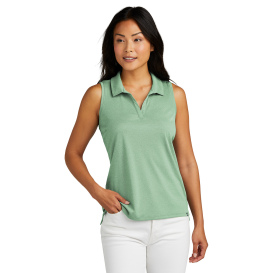 TravisMathew TM1WX001 Ladies Coto Performance Sleeveless Polo - Beryl Green Heather