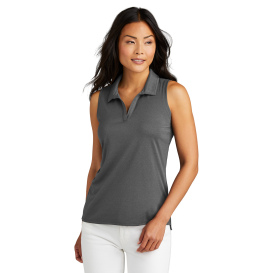 TravisMathew TM1WX001 Ladies Coto Performance Sleeveless Polo - Quiet Shade Grey/Black